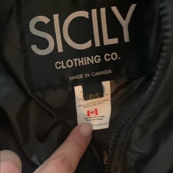 Sicily leather coat with real fur trim/down filled - Picture 2 of 4